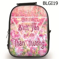 Ba lô in hình Bình yên quá đỗi Thân thương size nhỏ BLGI19