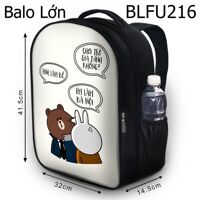 Balo in hình Chơi trò gia đình BLFU216 size lớn