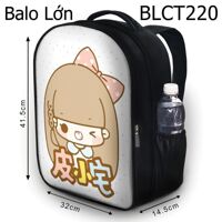 Balo in hình Cô bé cài nơ BLCT220 size lớn