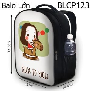 Balo in hình Cô bé ngựa gỗ BLCP123 size lớn