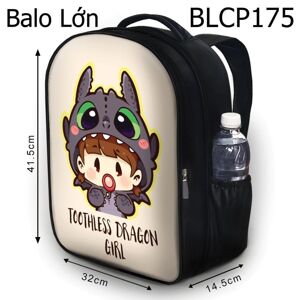 Balo in hình Cô bé rồng răng sún BLCP175 size lớn