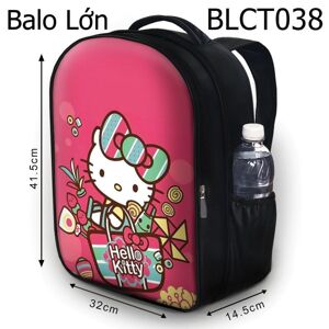 Balo in hình Hello Kitty và giỏ đi chợ BLCT038 size lớn