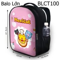 Balo in hình Mèo Hamicat nấu ăn BLCT100 size lớn