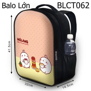 Balo in hình Molang uống trà BLCT062 size lớn