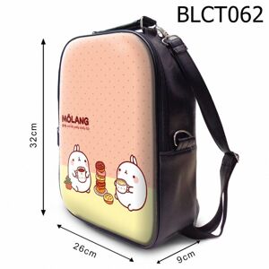 Balo in hình Molang uống trà BLCT062 size nhỏ