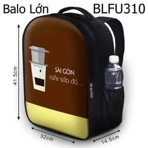 Balo in hình Sài Gòn Cafe sữa đá BLFU310 size lớn