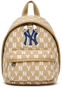 Balo MLB Monogram Mini Backpack New York Yankees Beige 3ABKS012N-50BGD