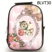 Ba lô in hình Vintage Mèo con size lớn BLVT30
