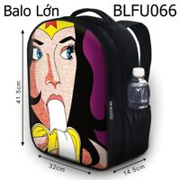 Balo Wonder Woman ăn chuối BLFU066 size lớn