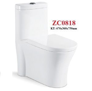 Bàn cầu 1 khối Zico ZC0818