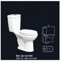 Bàn cầu 2 khối 2 nhấn Arigato TH-68