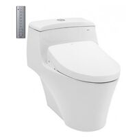 Bàn cầu Toto 1 khối CW823REAW12 nắp rửa điện tử Washlet+