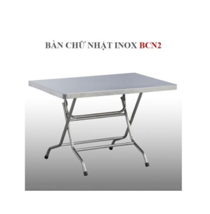 Bàn chữ nhật inox Hwata BCN2