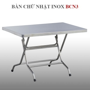 Bàn chữ nhật inox Hwata BCN3