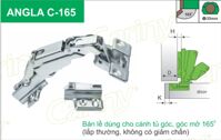 Bản lề cho cánh tủ góc mở 165 độ Cariny Angla C 165