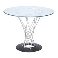 Bàn tròn thời trang Cyclone Home'furni 120 x 70 cm