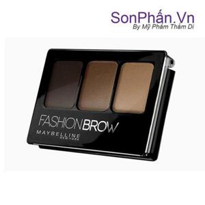 Bảng màu kẻ mày & tạo sống mũi Maybelline Fashion Brow & Nose Palette #Dark Brown