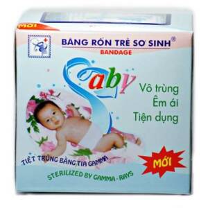 Băng rốn baby xanh 10M/hộp