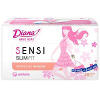 Băng Vệ Sinh Hàng Ngày Diana Sensi Slim Fit (Gói 40 Miếng)