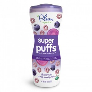 Bánh ăn dặm Organic Plum vị khoai lang, việt quất