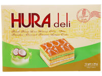 Bánh bông lan hương cốm dừa Hura Deli 336g