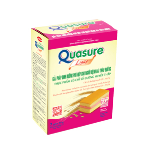 Bánh bông lan Quasure Light Dâu 126g