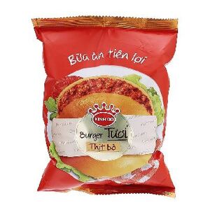 Bánh burger tươi thịt bò Kinh Đô gói 70g