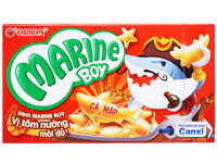 Bánh cá vị tôm nướng môi đỏ Orion Marine Boy hộp 32g