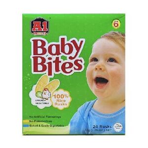 Bánh gạo ăn dặm Baby Bites vị rau củ A1 50g