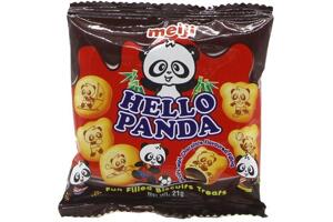 Bánh gấu nhân kem socola Hello Panda Meiji 21g