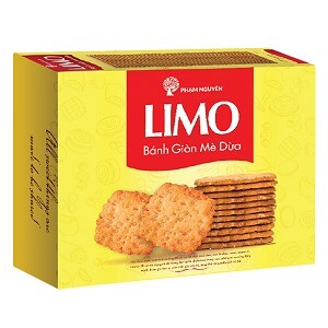 Bánh Giòn Mè Dừa Limo Hộp 240g