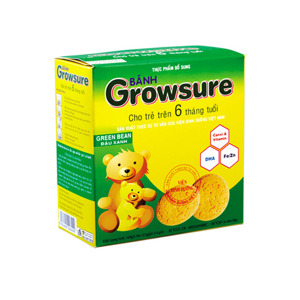 Bánh Growsure vị đậu xanh 168g