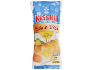 Bánh mì tươi nhân Kisshu - gói 75g (3 múi)