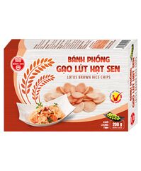 Bánh phồng gạo lứt hạt sen Bích Chi - hộp 200g