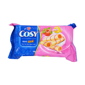 Bánh quế Cosy vị kem dâu gói 160g