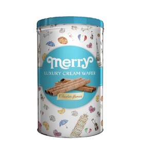 Bánh quế kem socola Merry Santa 208g