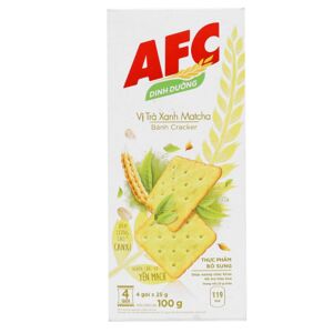 Bánh quy AFC Cracker nhân Trà xanh 144g