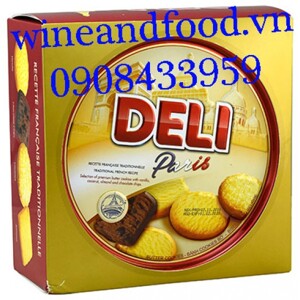 Bánh quy bơ Deli Paris hộp thiếc 454g