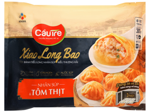 Bánh tiểu long nhân súp tôm thịt Cầu Tre khay 300g