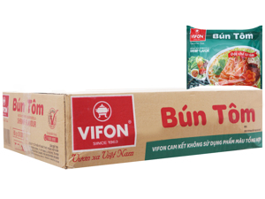 Thùng 30 gói bún tôm Vifon 65g