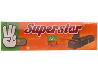 Bánh xốp phủ kem socola Superstar hộp 216g