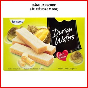 Bánh xốp sầu riêng Janscorp hộp 300g