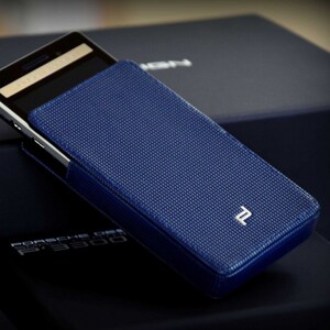 Bao cầm tay BlackBerry Porsche Design P'9983 Leather Pocket Blue Navy/ Fullbox