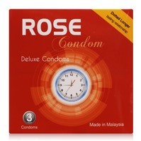 Bao cao su có hạt Rose Condom Dotted Longer 12 chiếc