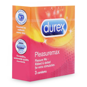 Bao cao su Durex Pleasuremax hộp 3 cái