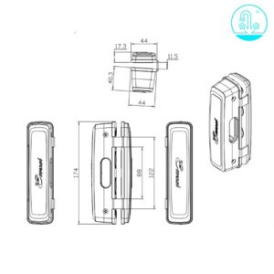 Bas khóa điện tử Hafele ER4400 cho cửa kính 912.05.730