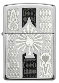 Bật lửa Zippo Ace High Polish Chrome