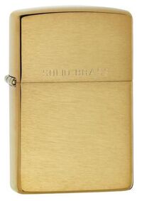 Bật lửa Zippo Brushed Brass Engraved