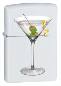 Bật lửa Zippo BS Martini White Matte