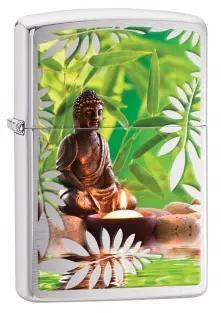 Bật lửa Zippo Buddah Brushed Chrome